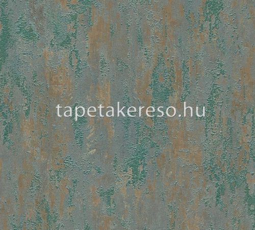 AS Creation TrendWall 2 vinyl, vlies anyagú zöld, rozsdabarna színű foltos, betonhatású modern tapéta