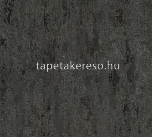 AS Creation Black is Beautiful vlies, vinyl anyagú fekete, ezüst színű foltos, betonhatású modern tapéta