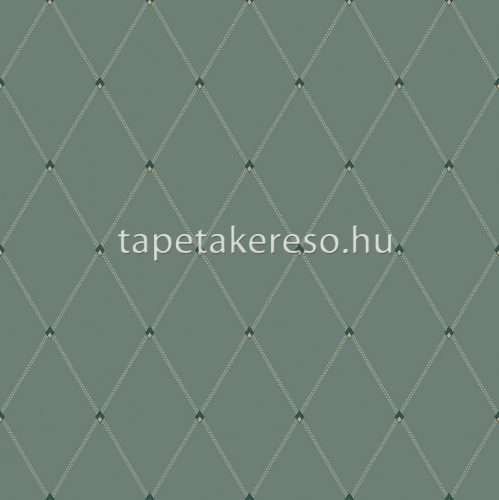 Boras Timeless Traditions vlies anyagú zöld színű geometriai romantikus tapéta