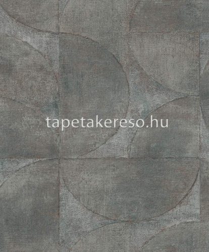 Marburg Vintage Deluxe vlies, vinyl anyagú zöld, türkiz, barna színű geometriai indusztriális tapéta