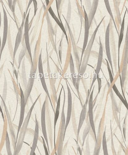 Rasch Paraiso vlies, vinyl anyagú beige, szürke, barna színű leveles, textilhatású modern tapéta