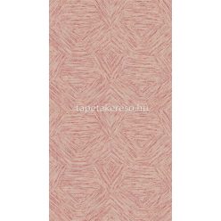   Arte Antigua papír, vinyl anyagú piros, beige színű geometriai, szövetmintás modern tapéta