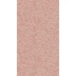   Arte Antigua papír, vinyl anyagú piros, beige színű geometriai, szövetmintás modern tapéta