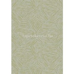   Arte Antigua papír, vinyl anyagú beige, zöld színű geometriai, szövetmintás modern tapéta