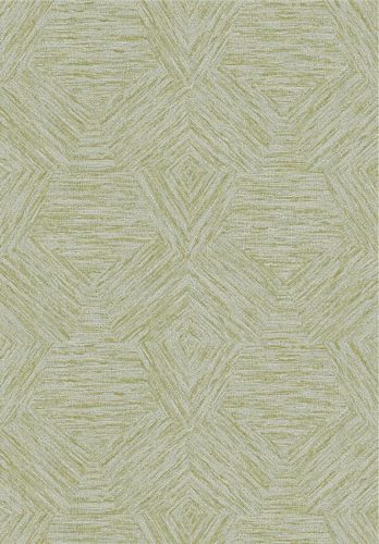 Arte Antigua papír, vinyl anyagú beige, zöld színű geometriai, szövetmintás modern tapéta