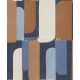 Rasch Paraiso vlies, vinyl anyagú kék, beige, barna színű geometriai, textilhatású modern tapéta