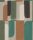 Rasch Paraiso vlies, vinyl anyagú zöld, barna, beige, fekete színű geometriai, textilhatású modern tapéta