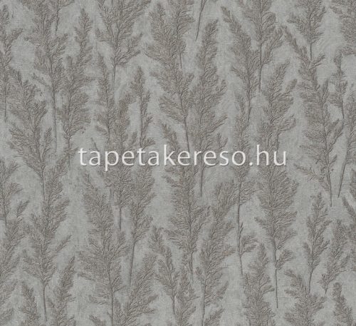 Marburg Natural Opulence vlies, vinyl anyagú szürke, barna színű növényes modern tapéta