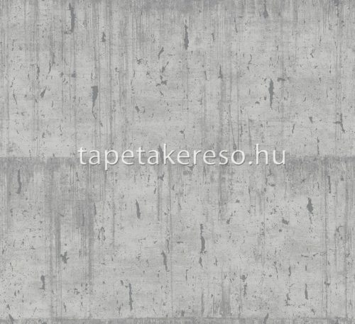 Marburg Natural Opulence vlies, vinyl anyagú szürke, ezüst színű parafa, betonhatású modern tapéta