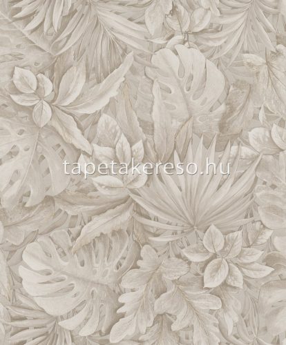 Marburg Botanica vlies, vinyl anyagú barna színű 3d, leveles modern, natural tapéta