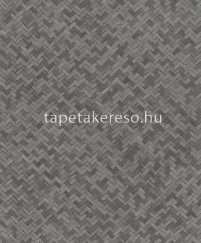 Marburg Botanica vlies, vinyl anyagú szürke színű fonott, chevron modern, natural tapéta