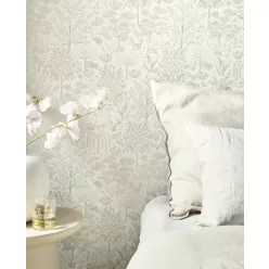   Eijffinger PipStudio 6 vlies anyagú beige, gyöngyház színű fás, madaras romantikus tapéta