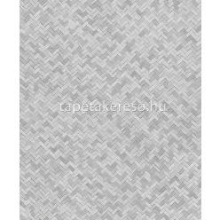   Marburg Botanica vlies, vinyl anyagú szürke színű fonott, chevron modern, natural tapéta