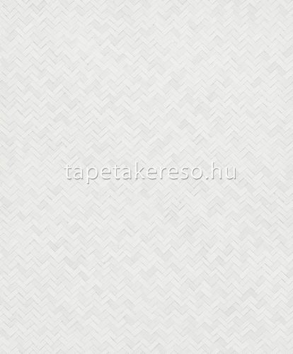 Marburg Botanica vlies, vinyl anyagú fehér színű fonott, chevron modern, natural tapéta