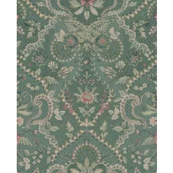   Eijffinger PipStudio 6 vinyl, vlies anyagú zöld, mályva, barna színű etno, virágos romantikus tapéta