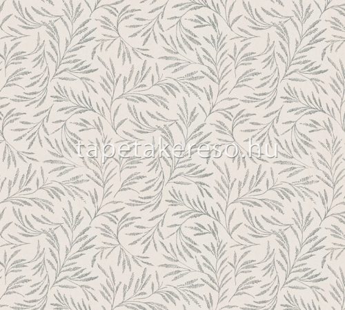 Architects Paper Alpha vlies anyagú beige, ezüst színű leveles modern tapéta