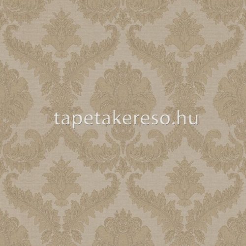 Cristiana Masi Tradizioni vlies, vinyl anyagú barna, csillámos színű barokk, textilhatású klasszikus tapéta