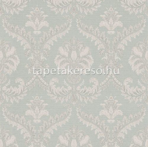 Cristiana Masi Tradizioni vlies, vinyl anyagú zöld, beige, arany, csillámos színű barokk, textilhatású klasszikus tapéta