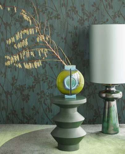 Eijffinger Emerald vinyl, vlies anyagú zöld színű növényes modern, natural tapéta