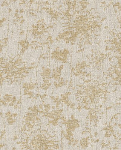 Eijffinger Emerald vinyl, vlies anyagú beige, okker színű szövethatású, növényes modern, natural tapéta