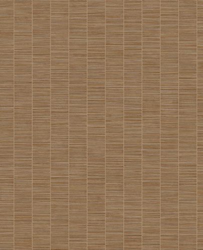 Eijffinger Emerald vinyl, vlies anyagú barna színű vonalas, struktúrált, egyszínű modern, natural tapéta