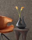 Eijffinger Emerald vlies anyagú barna színű egyszínű, szövethatású, kockás modern, natural tapéta