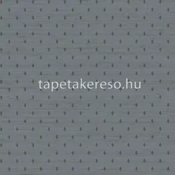  Cristiana Masi Tradizioni vlies, vinyl anyagú kék, barna színű geometriai, textilhatású klasszikus tapéta