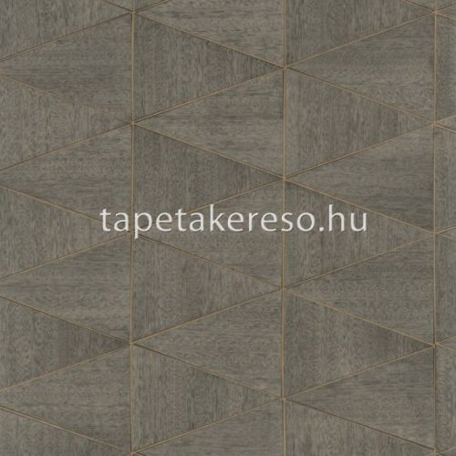 Marburg Travertino vlies, vinyl anyagú szürke, barna színű geometriai, famintás modern, natural tapéta