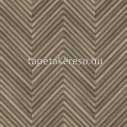   Marburg Travertino vlies, vinyl anyagú barna színű chevron, famintás, 3d modern, natural tapéta