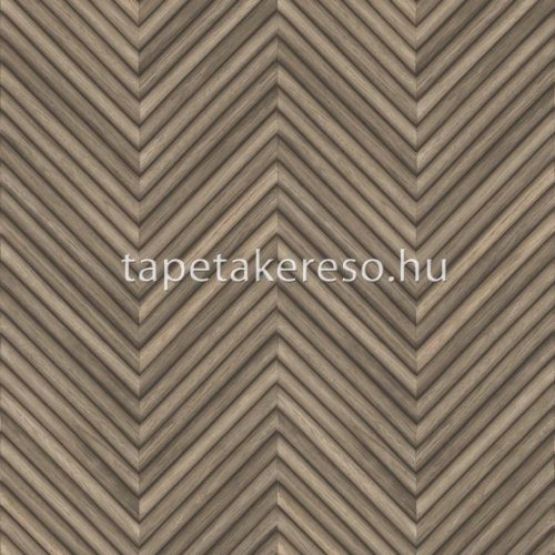 Marburg Travertino vlies, vinyl anyagú barna színű chevron, famintás, 3d modern, natural tapéta