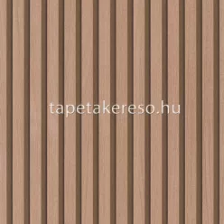   Marburg Travertino vlies, vinyl anyagú bronz, barna színű famintás, csíkos, lamella modern, natural tapéta