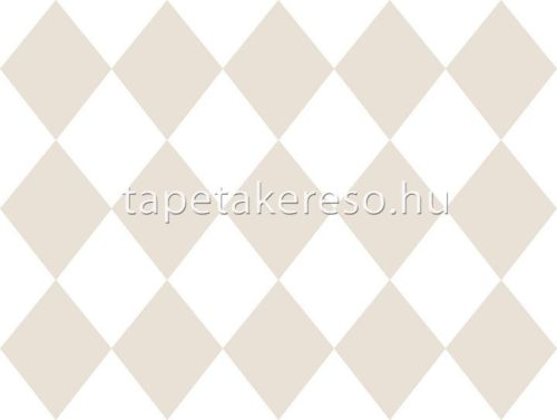 ICH Oh LaLa papír anyagú törtfehér, barna színű geometriai gyerek tapéta