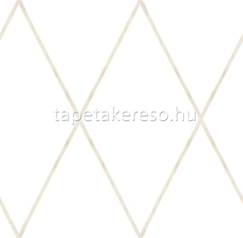ICH Oh LaLa papír anyagú fehér, barna színű geometriai gyerek tapéta