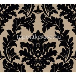   Architects Paper Finest vlies, flock anyagú fekete, beige színű barokk klasszikus tapéta
