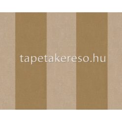   Architects Paper Castello vlies, flock anyagú barna, beige színű csíkos modern tapéta