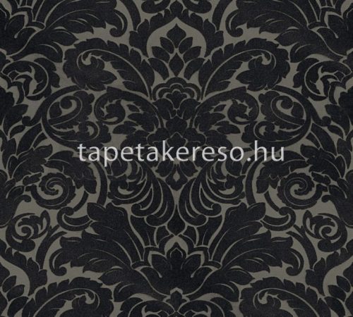 Architects Paper Finest vlies, flock anyagú szürke, fekete színű barokk klasszikus tapéta