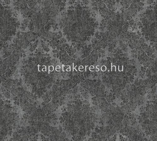 AS Creation Black is Beautiful vinyl, vlies anyagú szürke színű koptatott, barokk modern tapéta