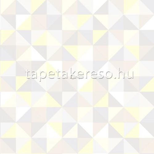 Origin Hide and Seek vlies anyagú fehér, sárga, beige, szürke, gyöngyház színű geometriai gyermek tapéta