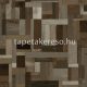 Origin Matières - Wood vlies anyagú barna színű kockás, famintás modern tapéta
