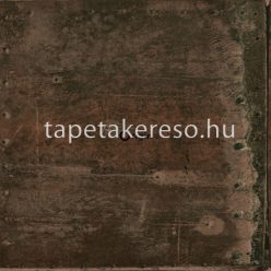   Origin Matières - Metal vlies anyagú barna, fekete színű fémlemez modern tapéta