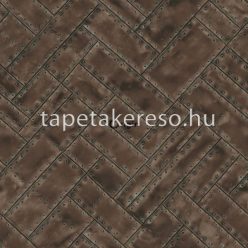   Origin Matières - Metal vlies anyagú barna színű fémlemez modern tapéta