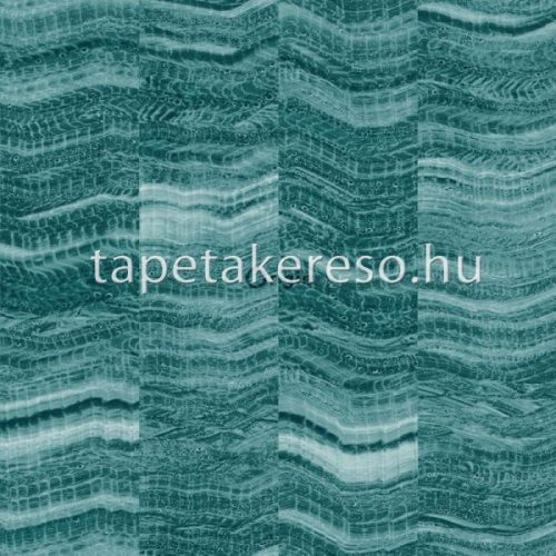 Origin Matières - Stone vlies anyagú türkiz színű csíkos, hullámos modern tapéta