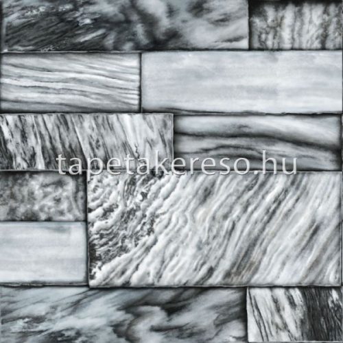 Origin Matières - Stone vlies anyagú szürke színű márványos, geometriai modern tapéta