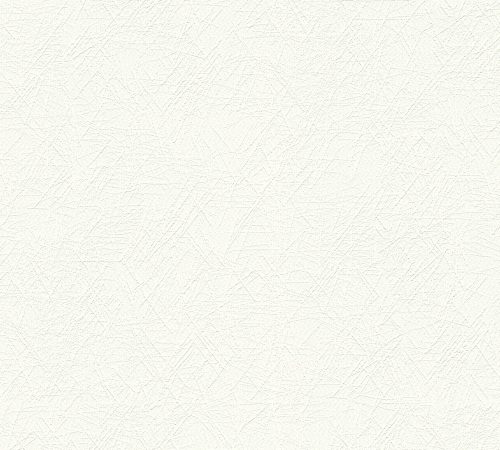 AS Creation 111 Shades of  White habos, vlies anyagú fehér színű vonalas modern tapéta