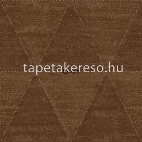 Origin Matières - Metal vlies anyagú barna színű geometriai modern tapéta
