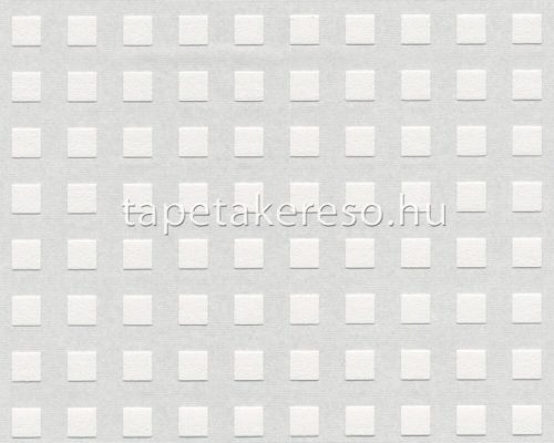 AS Creation MeisterVlies Create habos, vlies anyagú fehér színű kockás, struktúrált festhető tapéta