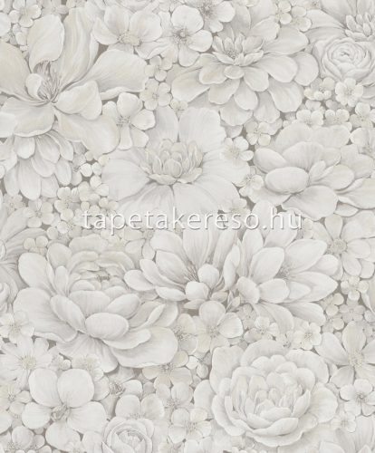 Marburg Botanica vlies, vinyl anyagú barna, beige, fehér színű virágos, 3d modern, natural tapéta