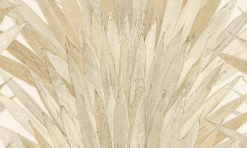 Arte Selva papír, vinyl anyagú beige, barna színű leveles modern, natural tapéta