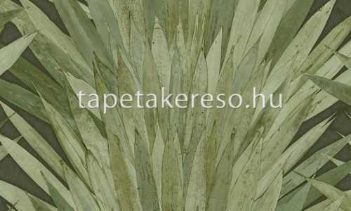 Arte Selva papír, vinyl anyagú zöld, szürke színű leveles modern, natural tapéta