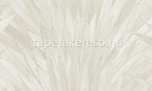 Arte Selva papír, vinyl anyagú szürke, fehér színű leveles modern, natural tapéta